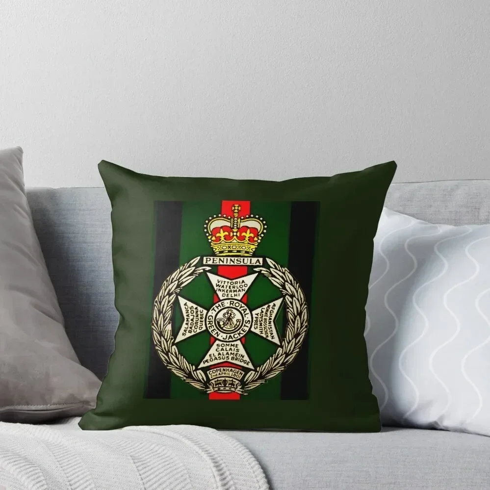 

Royal Green Jackets Cap Badge Throw Pillow Custom Cushion Pillowcases Bed Cushions Couch Pillows Cushion Cover Luxury pillow