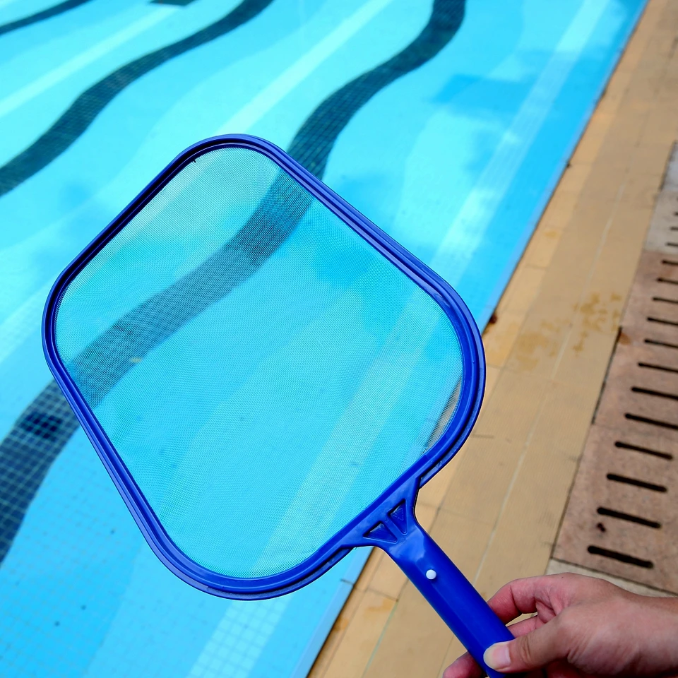 1pcs Swimming Pool Leaf Rake Mesh Skimmer Net Pole Swimming Pool Spa Cleaning Skimmer Cleaning Tool