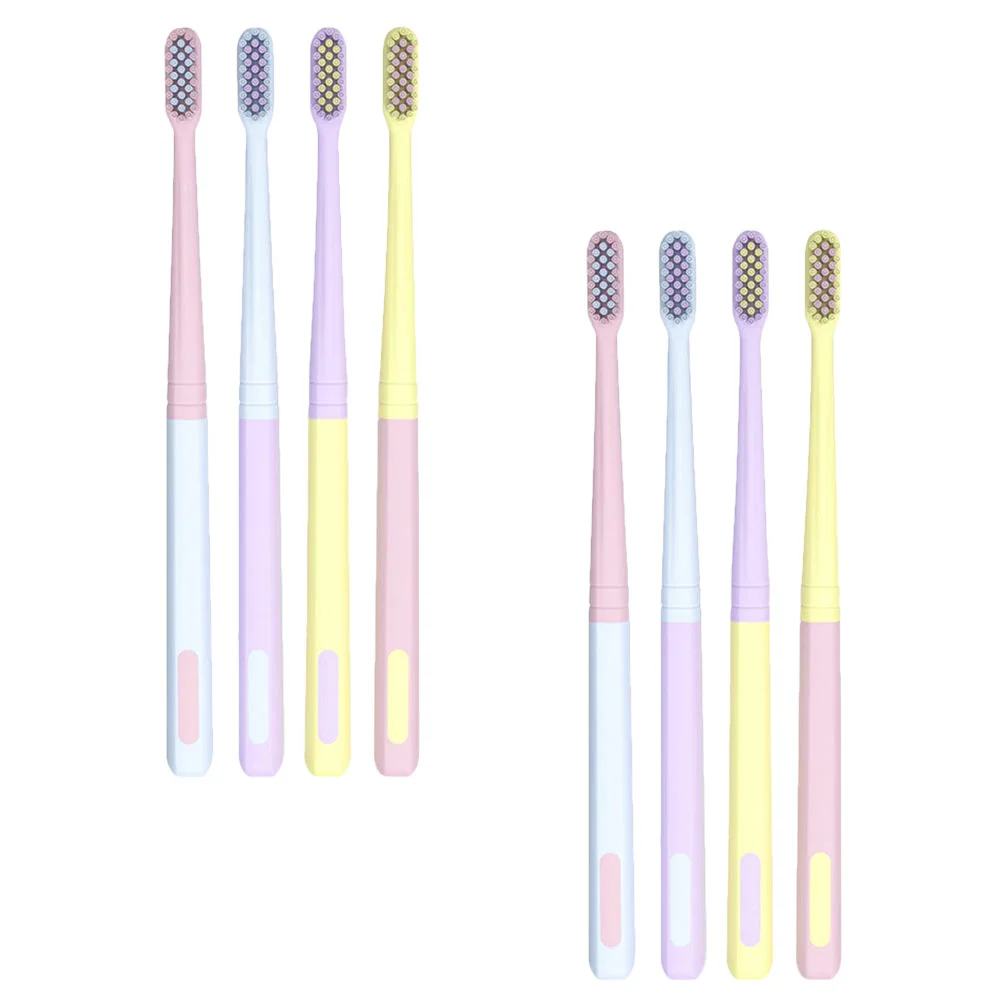 8 Pcs Ice Cream Toothbrush Lightweight for Older People Small Head The Summer Portable Gift Adults Travel Plastic Gum