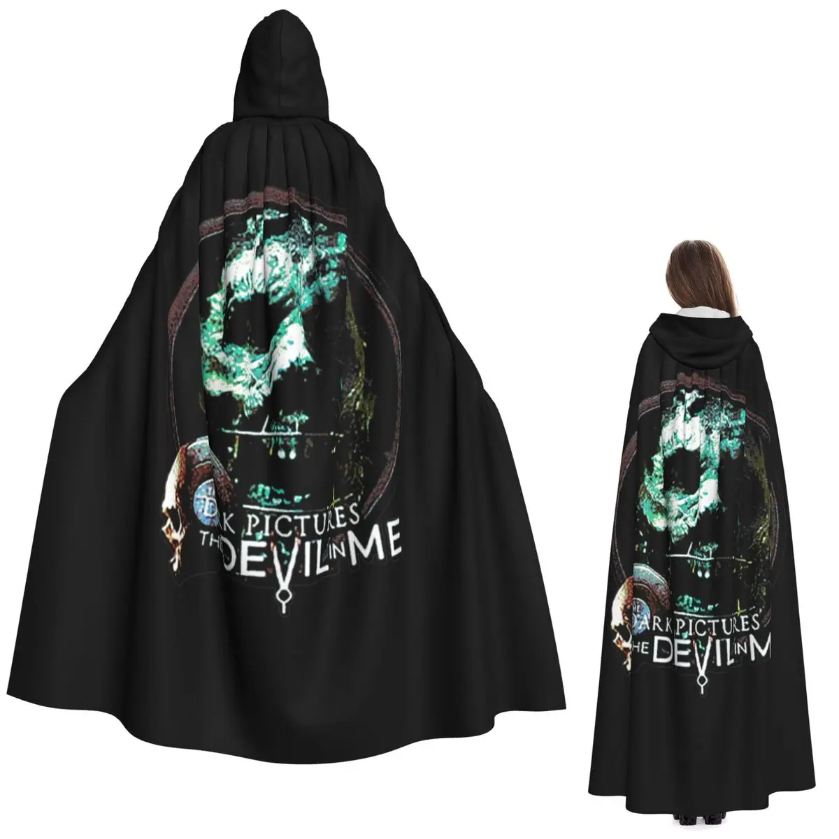 

Темные фотографии, антология, игра, длинный плащ с капюшоном, ведьма, средневековый костюм, накидка для косплея, Хэллоуин, вечеринка для взрослых, унисекс