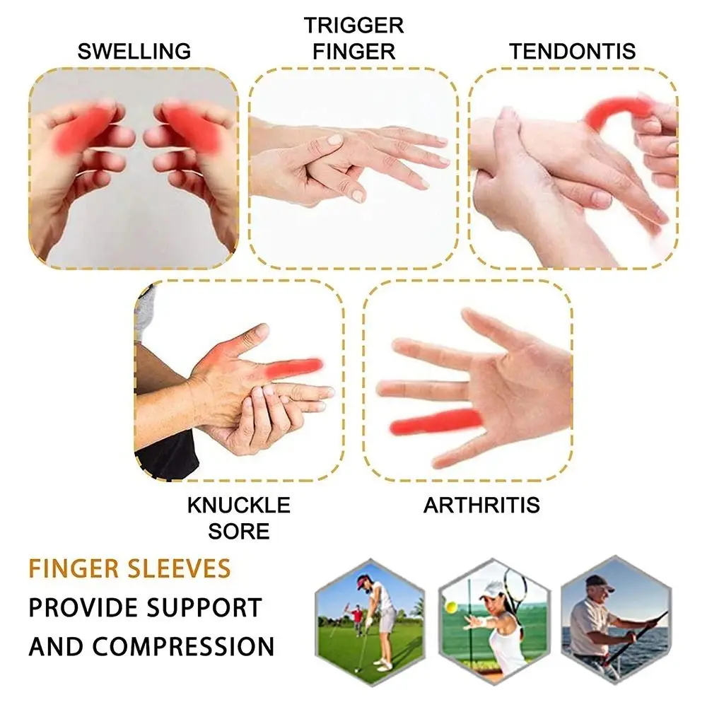 10Pcs Tubular Finger Tubular Bandage Roll Soft Tubular Finger Dressings Finger Bobs Elastic Finger Roll Dressings Gardening Work