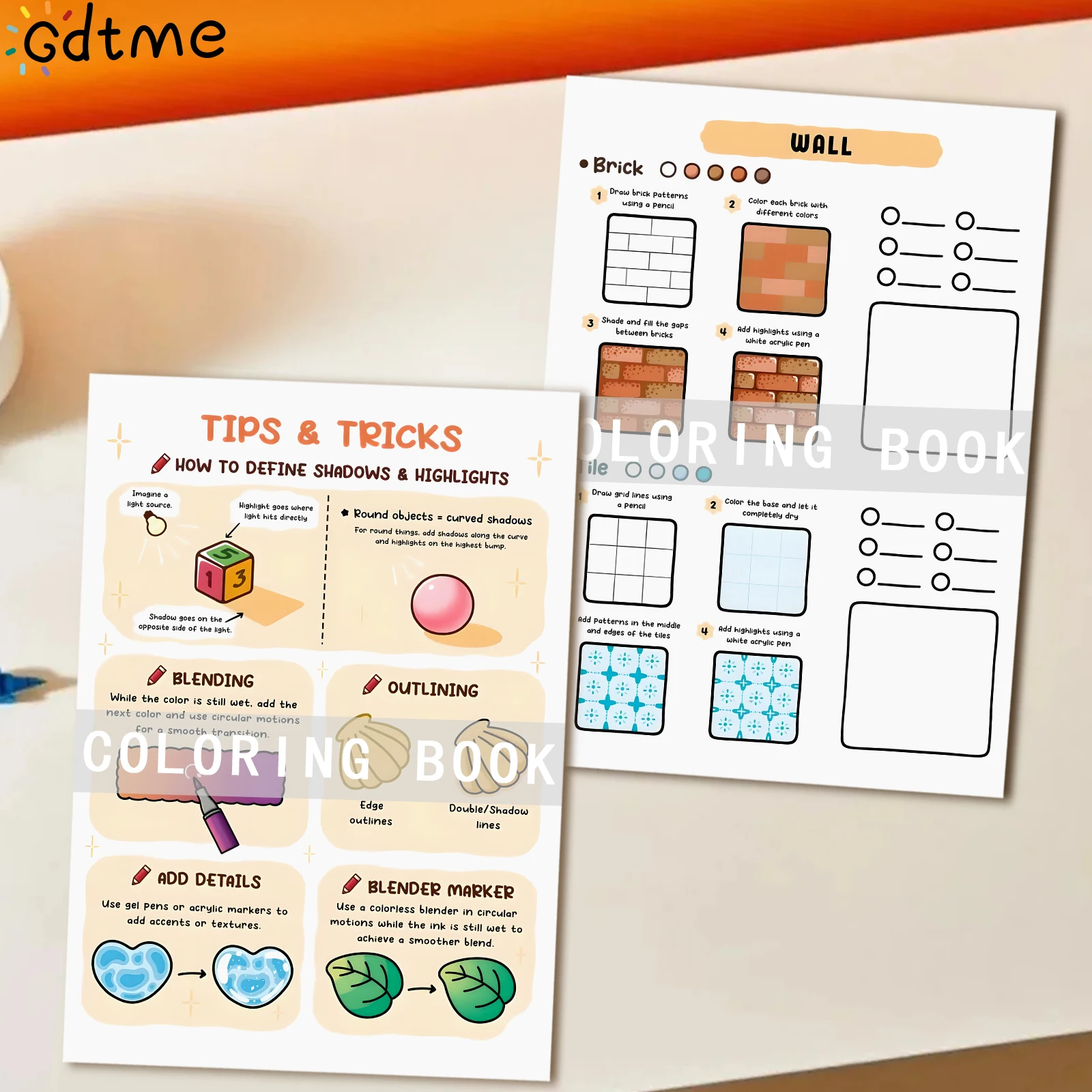 Adult DIY Coloring Book Bold Simple Styles Home Leisure Relaxing Stress Relief Parent Child Interaction Creativity Improving