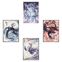 60Pcs/Set Anime Pokemon Game PTCG Matte Finish Card Sleeve Ink Series Gardevoir Charizard Chien-Pao Miraidon Toys Gift