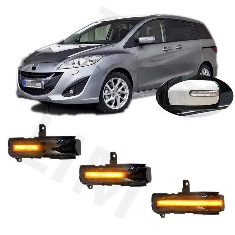 

for Mazda 5 CW 2009 2010 2011 2012 2013 Sequential LED Dynamic Indicator Rearview Mirror Turn Light Signal Lamp