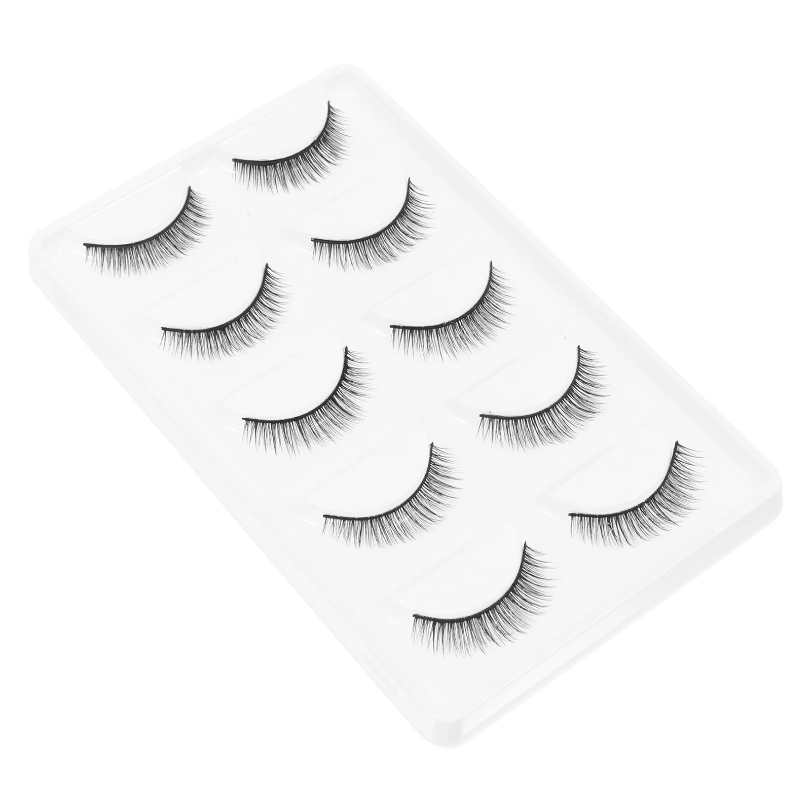 

False Eyelashes Black Reusable Self Adhesive lashes Long Natural for Party Wedding Daily Use Dense Fiber Extensions Makeup