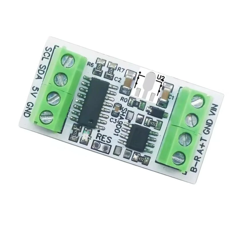 R6FF Modbus -40-125℃ 0-100%RH SHT30 Temperature and Humidity Sensors Module RS485 RS232 Adapter Board Expansion Module