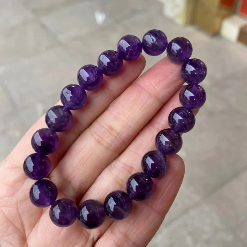 

Free shipping 7A natural stone A grade South Africa amethyst bracelet single-ring amethyst bracelet wholesale hot women boho