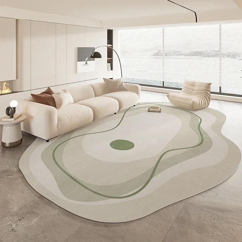 

Special Shaped Cream Style French Carpet New Living Room Highend Light Irregular Carpets Waterproof Nonslip Home Rug