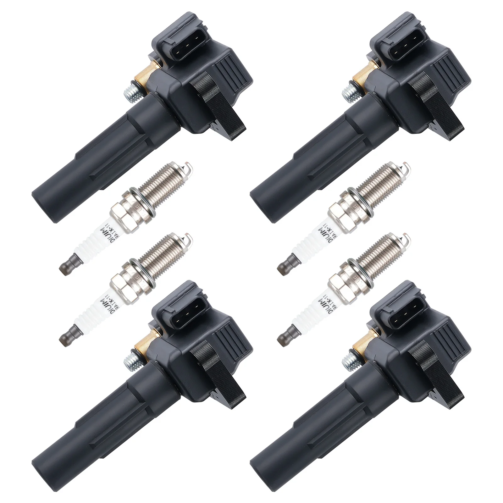

4x Ignition Coil Spark Plug Set for 2013-2014 Subaru WRX 2.5L Turbo 22433AA602