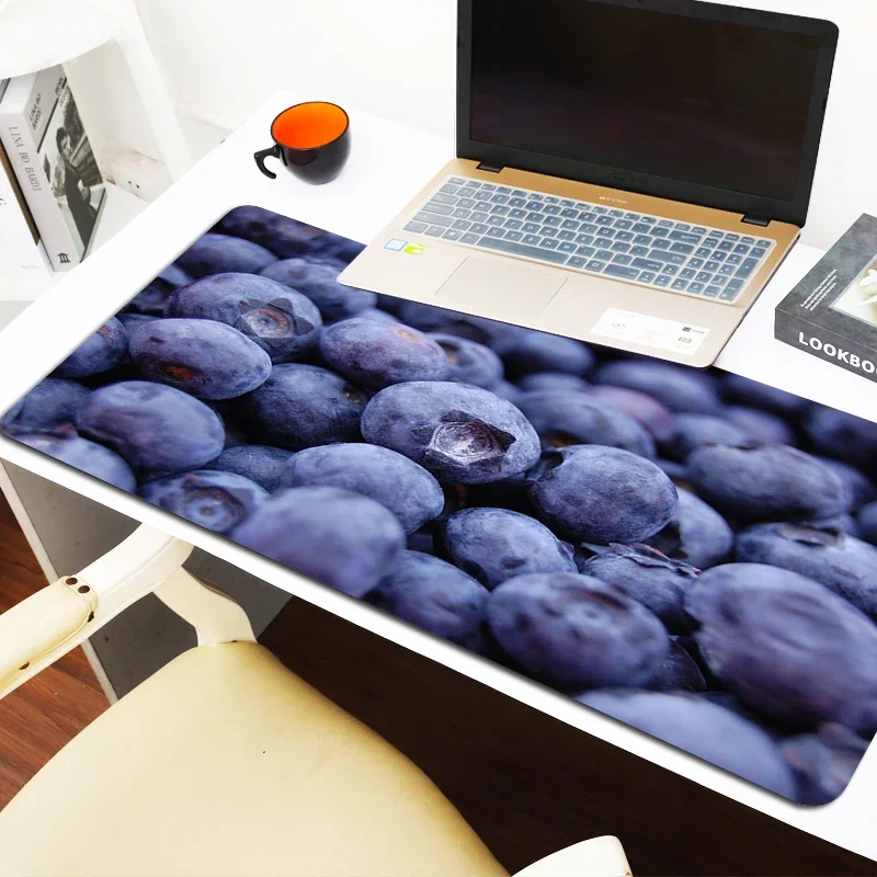 Gamer Keyboard Pad Blueberries Office Accessories Mousepad Anime Mouse Carpet Computer Desks Desk Mat Pc Cabinet Games Gaming