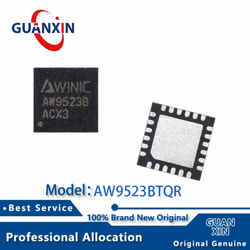 

100% New AW9523BTQR TQFN-24 Marking AW9523B AW9523