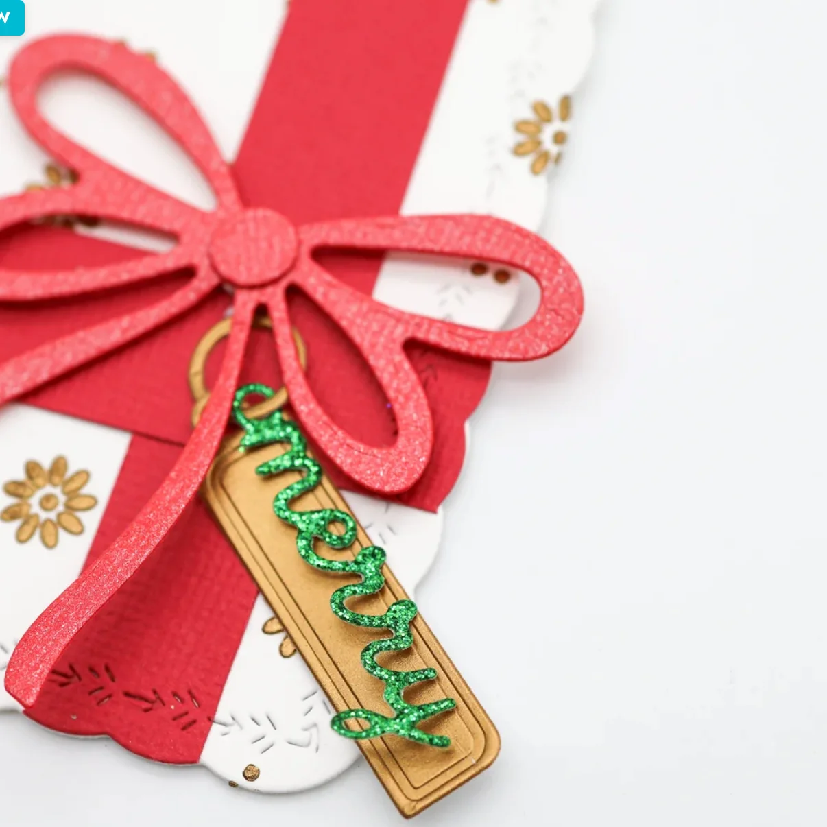 Christmas Charm Die Set Holly & Swirls Stencil Curvy Ornament Nested Dainty Bow Card Making Scrapbook DIY Craft August 2026 New