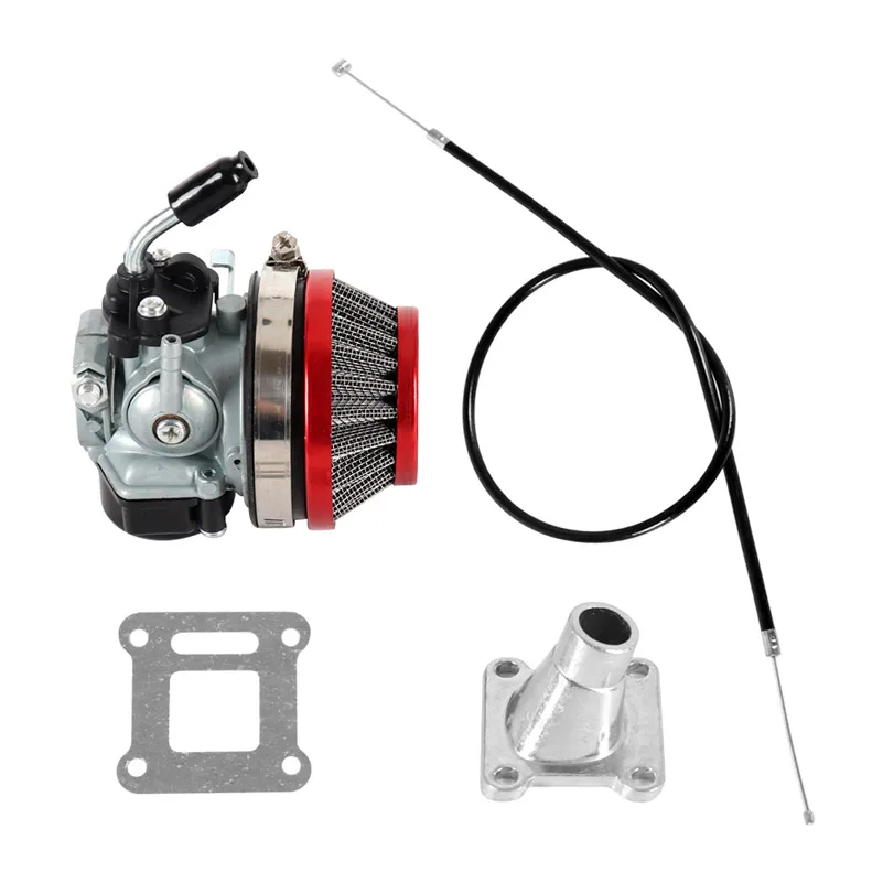 ATV 49cc Performance 19mm gaźnik gaźnik filtr powietrza zespół kolektora głównego dla 2-suwowego 47cc 49 Cc Mini Pocket Bike