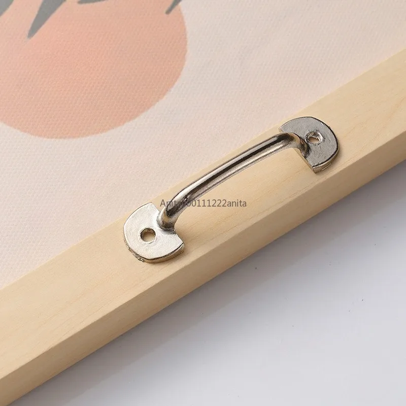 5Pcs Furniture Handles Silver Alloy Mini Drawer Handle Vintage Wood Box Cabinet Cupboard Kitchen Pull Handle Knobs 60*15mm