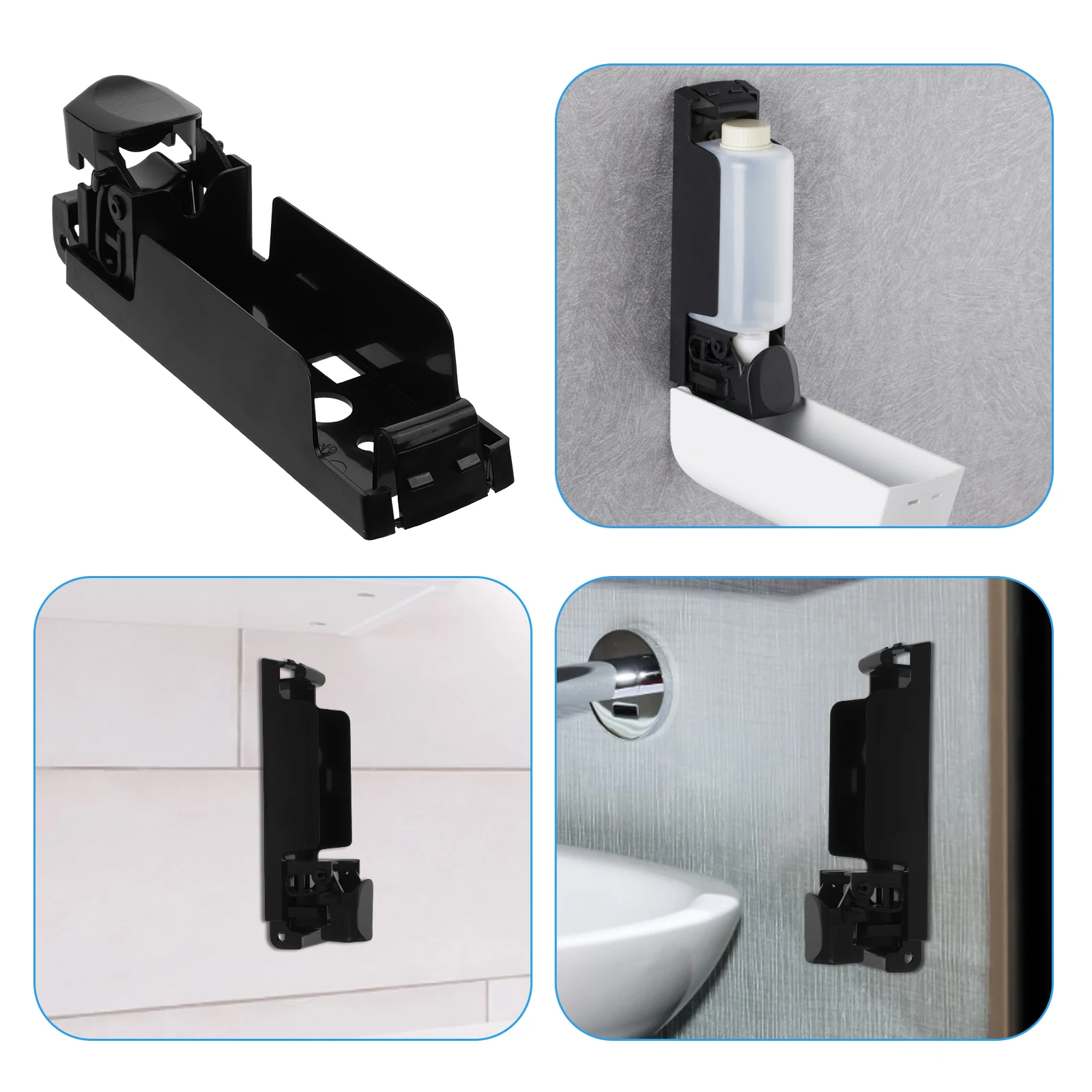 

Soap Dispenser Accessories 350ML Bottom Shell Wall Mount Replacement Plastic Parts for Shampoo Body Wash Liquid Dispenser