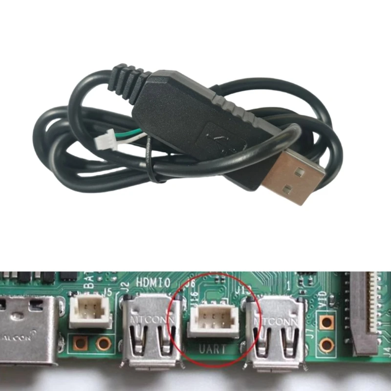 3.28ft USB to TTL Serial Cable 3PIN Connection Suitable for RPi 5 UART Debugging Drop Shipping