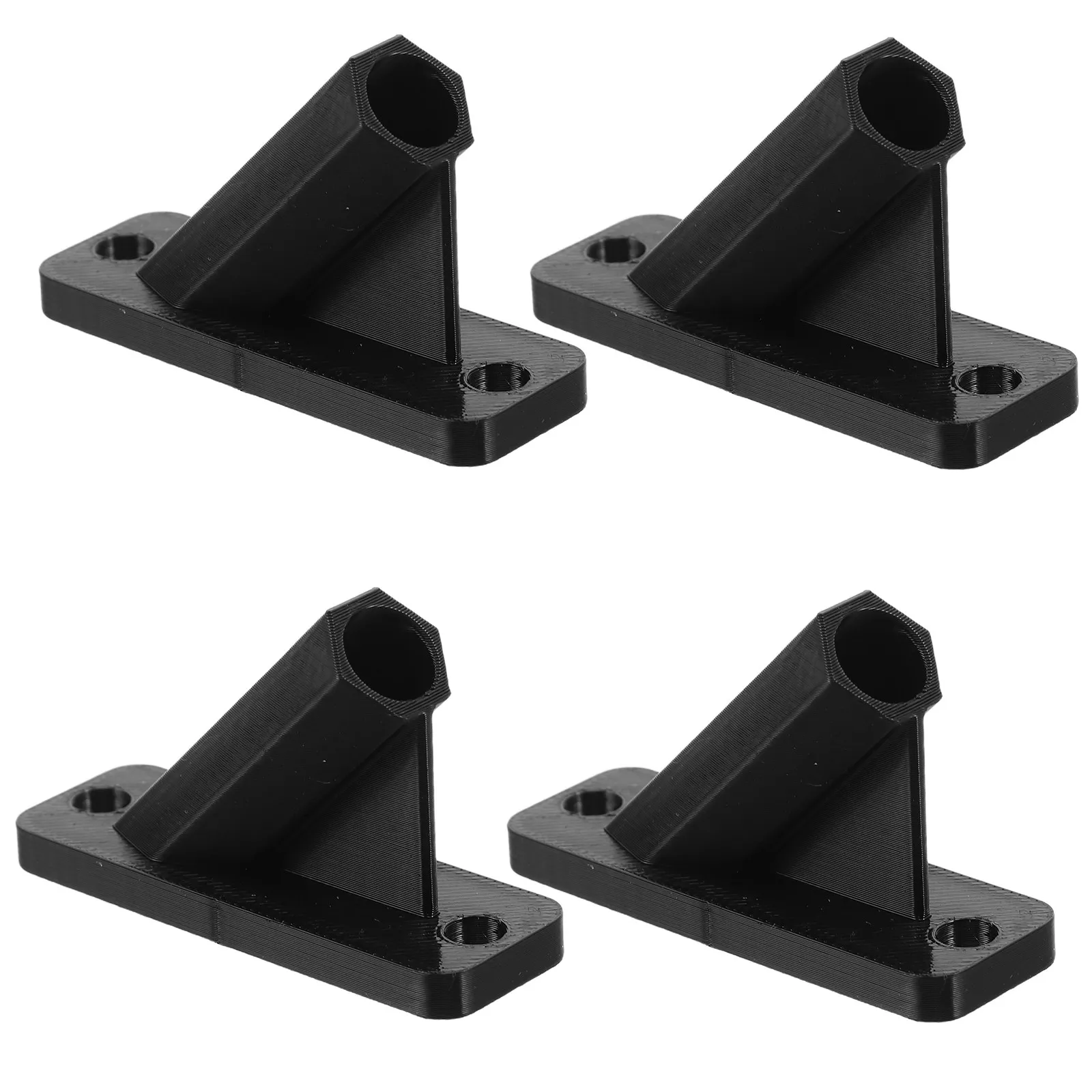 4pcs Mini Flag Holder Wall Flag Pole Rack Plastic Flagpole Mount Bracket For Porch Display Stand Base Holiday Decor, Hole 85mm