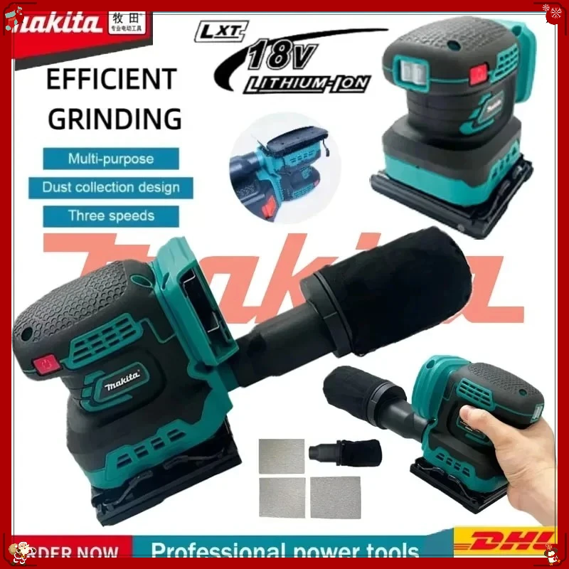 

Makita Cordless Random Orbit Sander Professional Lithium-Ion Polishing Machine Brushless Speed Control Tool