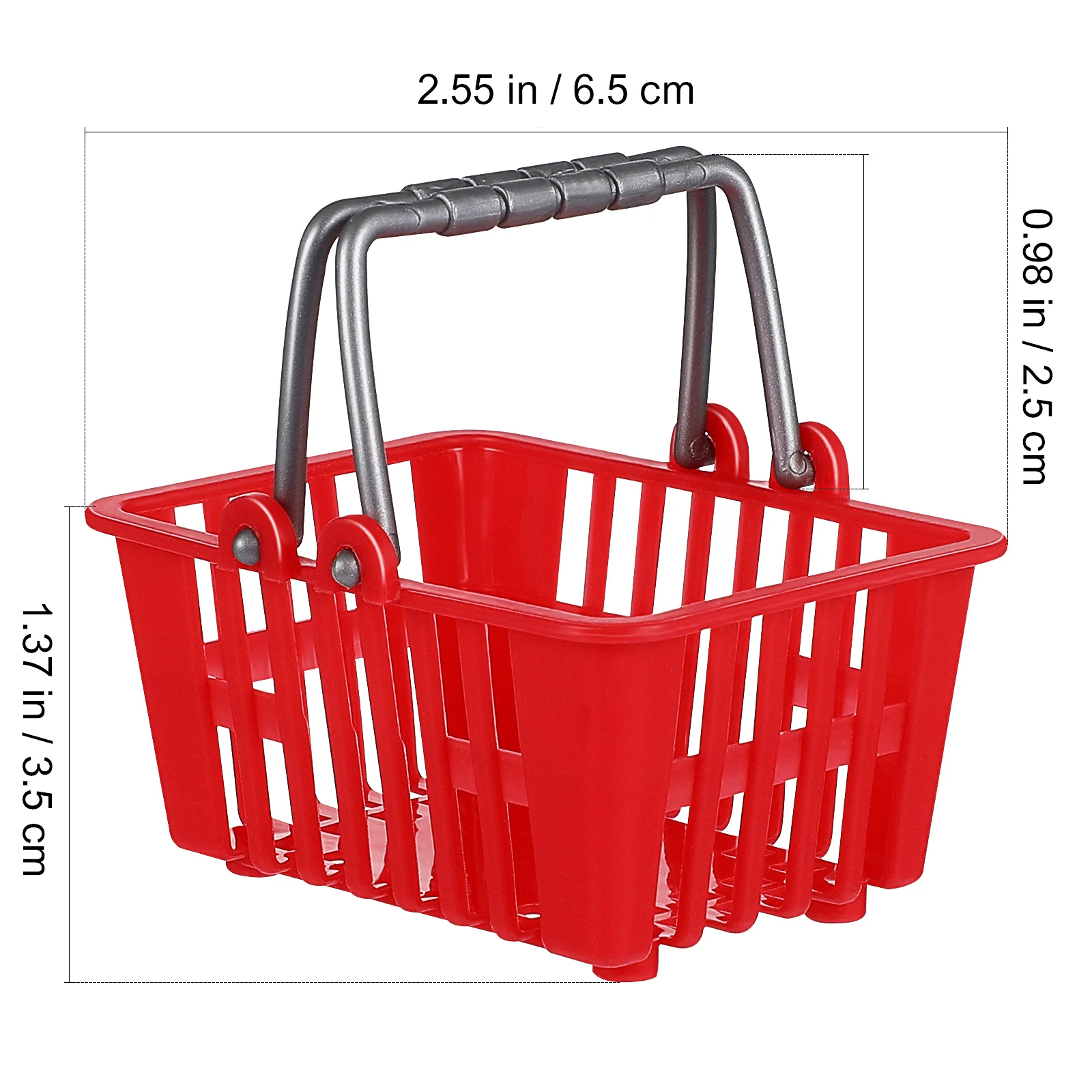 20 Pcs Simulation Mini Shopping Wheelbarrow Miniature Recycling Cube Baskets Decor House Ornament Truck Child