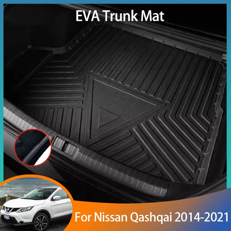 For Nissan Qashqai J11 Rogue Sport 2014-2021 2018 2017 Car Trunk Mat Waterproof Protective Storage Pad Accessories EVA Material