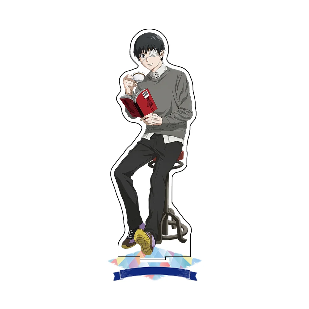 Anime Tokyo Ghoul New Style Ken Kaneki Ayato Kirishima 15CM Double-Sided HD Printing Acrylic Stand Keychain Figure Display Gifts