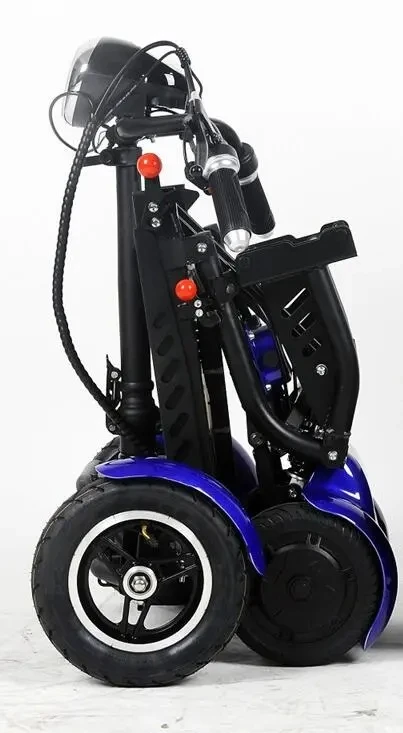 Multi Terrain Foldable Mobility Scooter For Adults With 4 Wheels 10.4AH Battery Electric Scooter With Seat Up To 25 Km Range