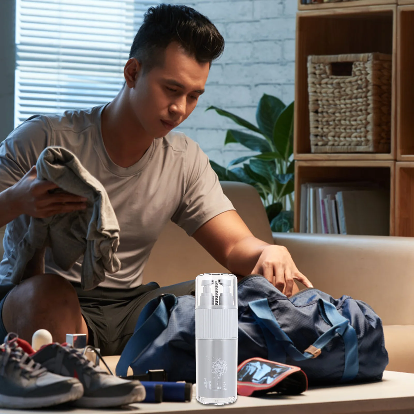 

5Pcs Portable Travel Toothbrush Holder Rinsing Cups Lotion Pumps Comb Set Bathroom Organizer Space Saving Toothbrush Case