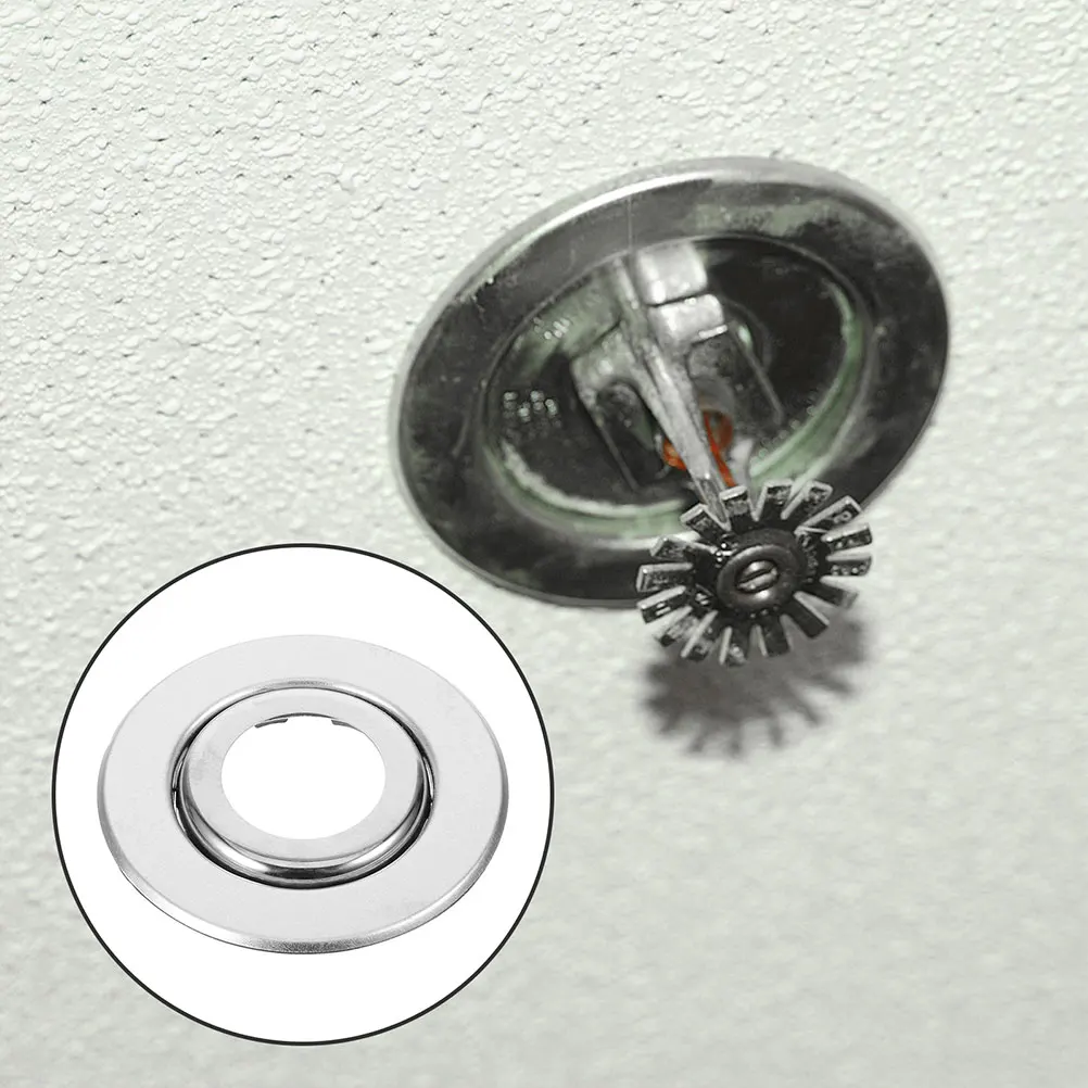 20 قطعة القرص المزدوج الزخرفية النار الرش يغطي الفولاذ المقاوم للصدأ قابل للتعديل الرش رئيس حماة أنابيب الجدار للسقف #6