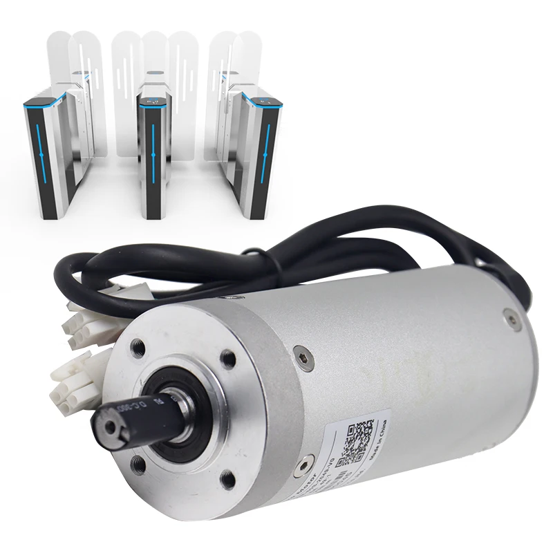 Factory Custom Servo Motor DC24V 100W 2000rpm Incremental Encoder Position Feedback for Speed Gate Turnstile Servo motor