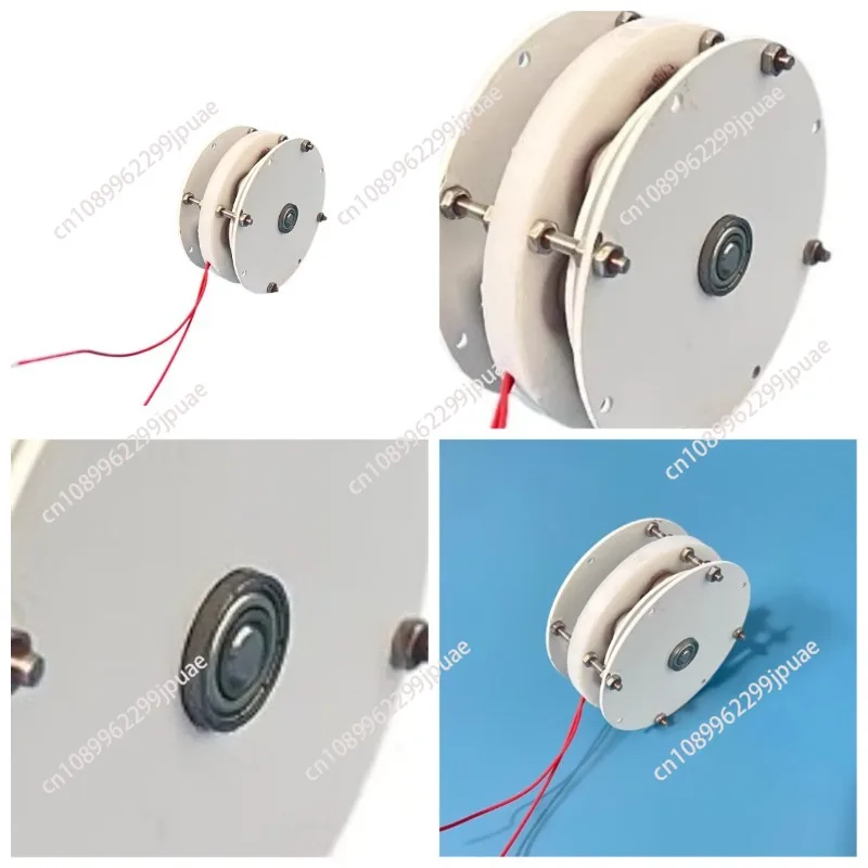 Micro disc type ironless core, vibration, hand crank, permanent magnet generator, low speed, low resistance, magnetic levitation