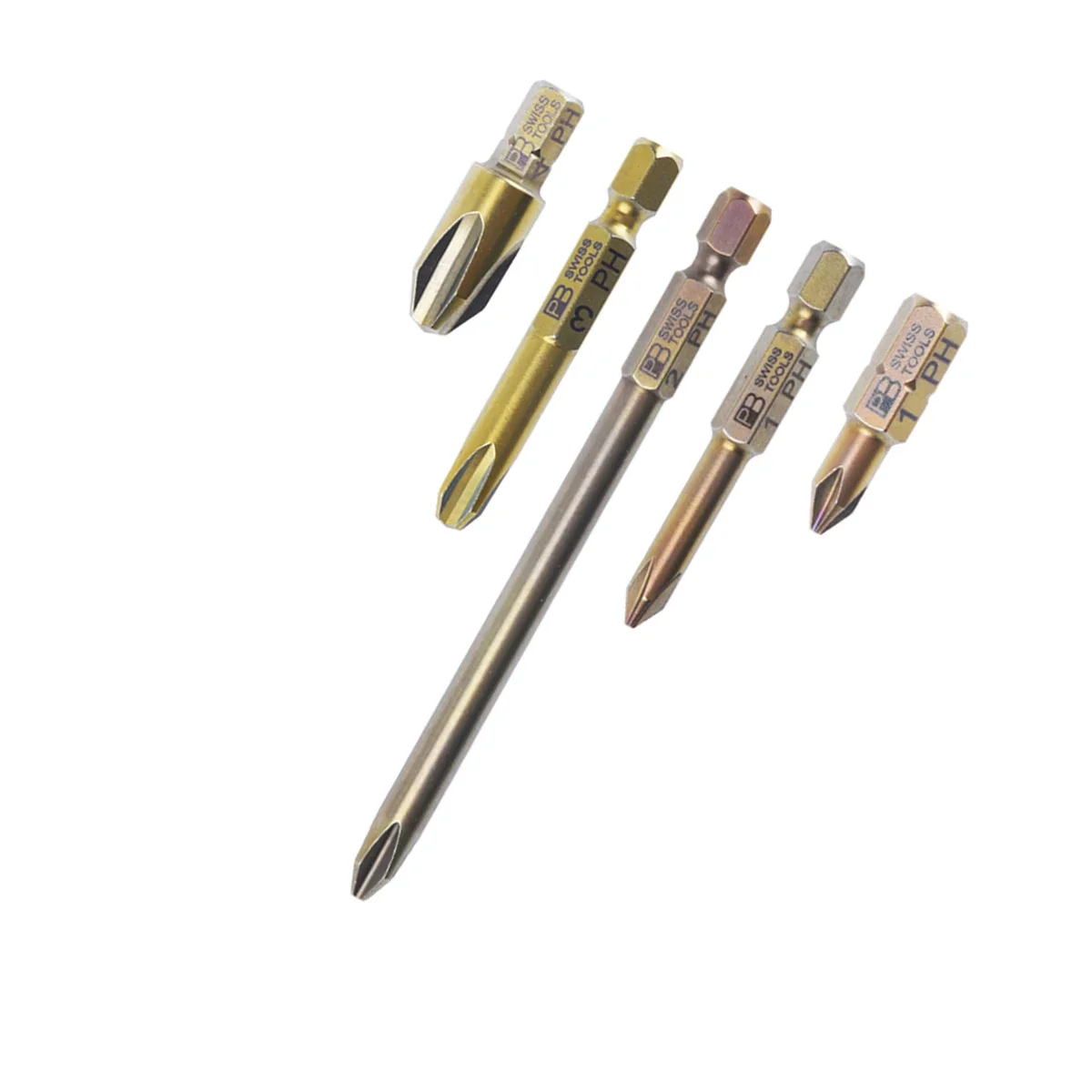Schweizer Herstellung von PB SWISS TOOLS mit manuellem und elektrischem Kreuzkopf, 1/4-Zoll-Präzisionsbohrer C6.190 E6.190 E6L.190 Serie