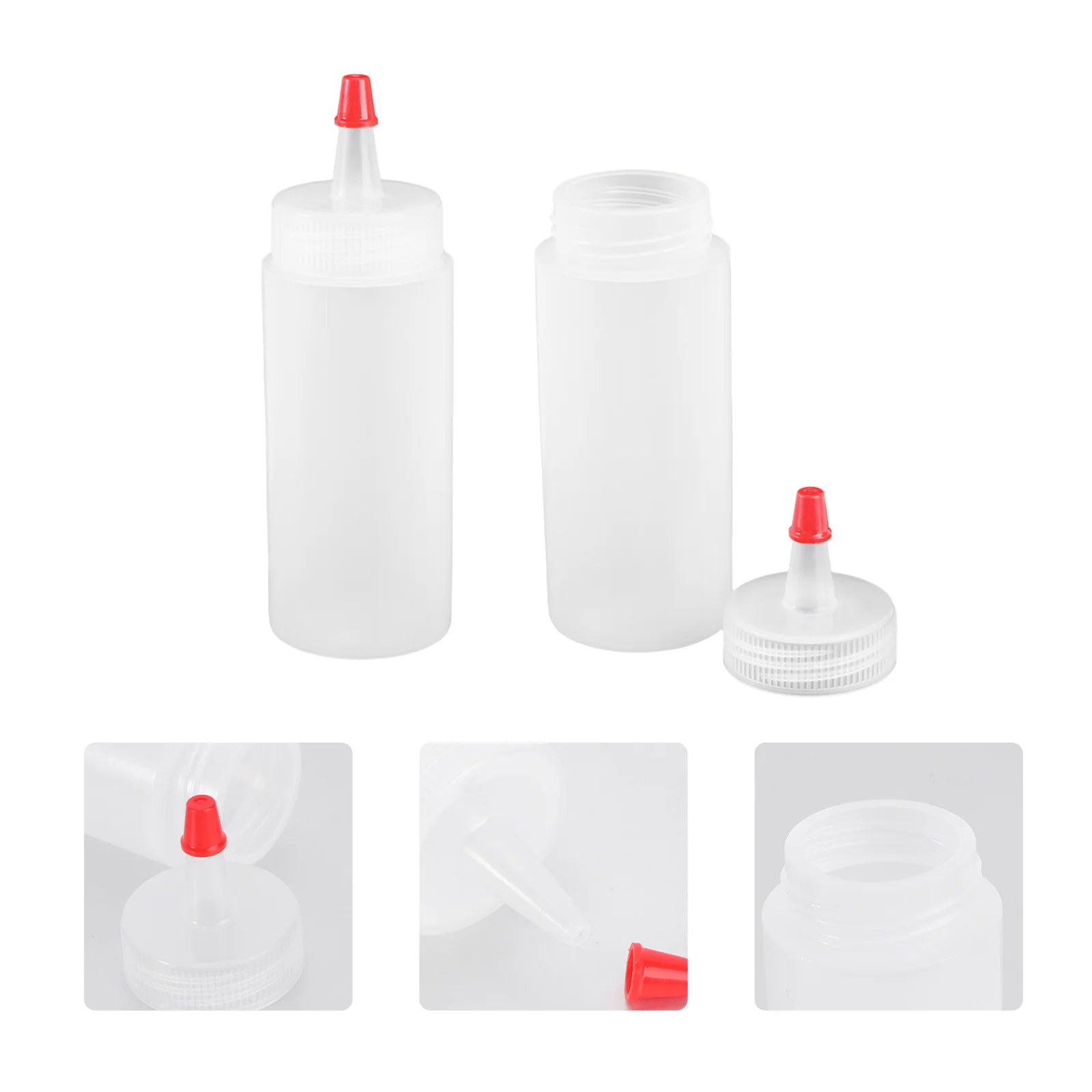 

6pcs 120ML 4OZ Multi-fiunctional Plastic Squeeze Bottles Capacity Dispenser for Liquid Glue Construction