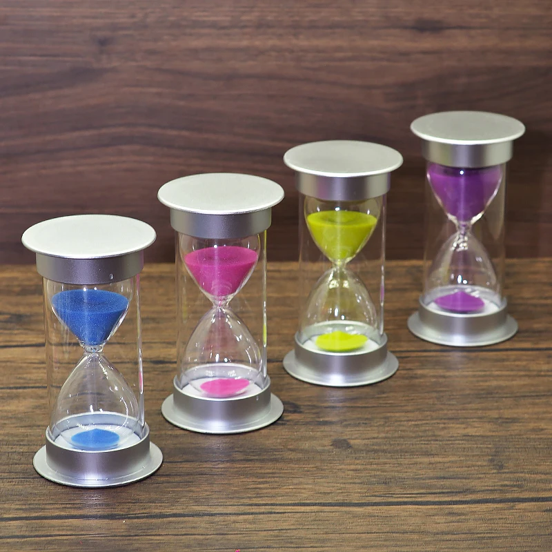 Juego de reloj de arena de 5/10/15/20/30/45/60 minutos, adornos de cronógrafo creativos nórdicos para el hogar, regalos de reloj de arena de seguridad de plástico a prueba de caídas