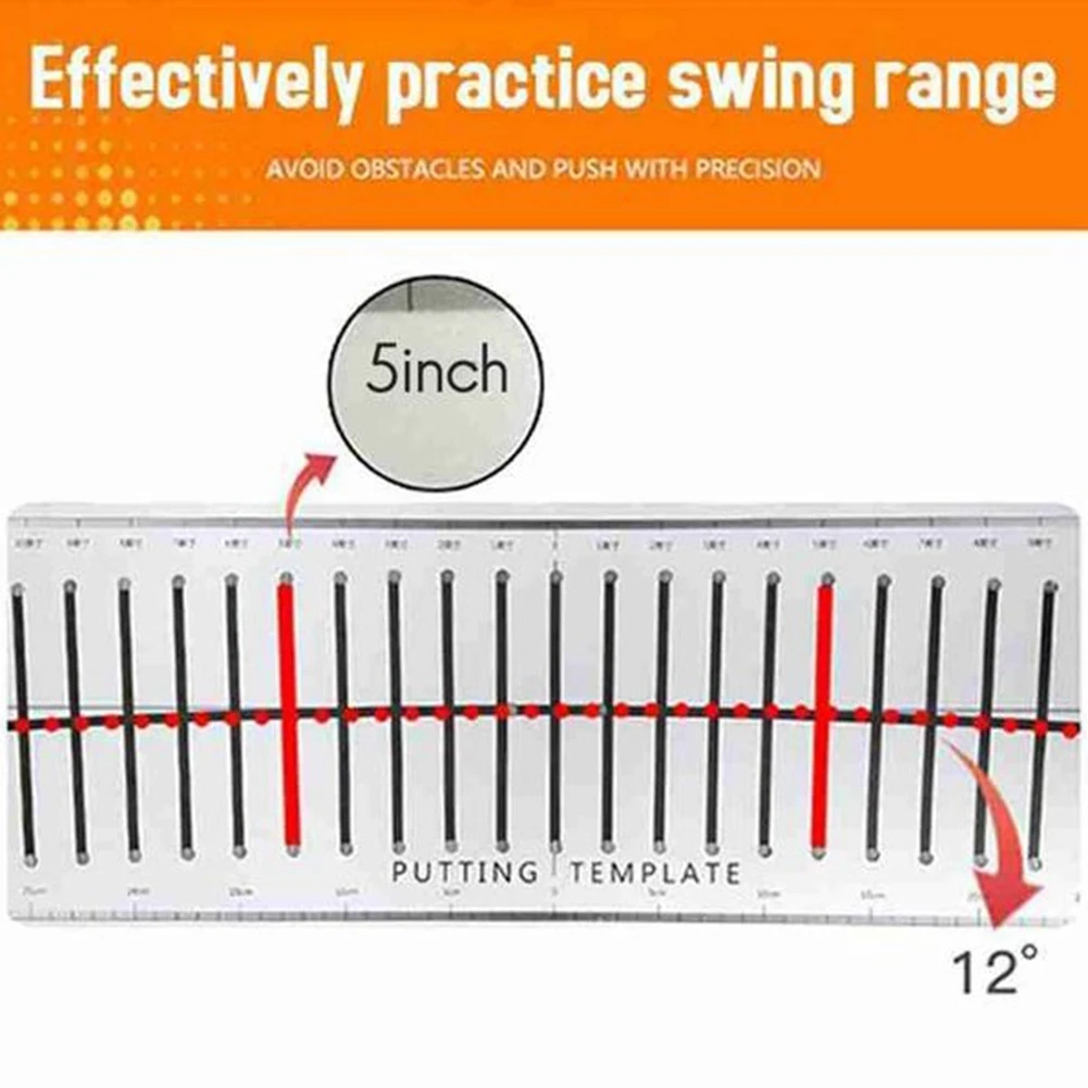 -15 degree Golf Putter Putting Mat Trainer Indoor Putting Green Pad Equipment Golf Hitting Line Training Aids