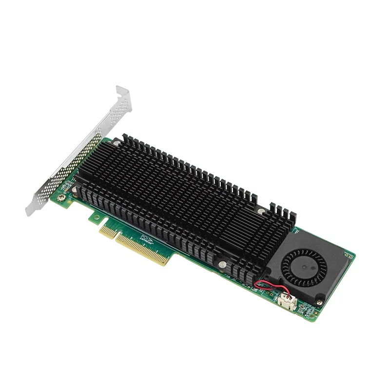 PCIe3.0 to 2P M.2 NVMe Adapter  Support 2230, 2242, 2260, 2280mm extended version SSD