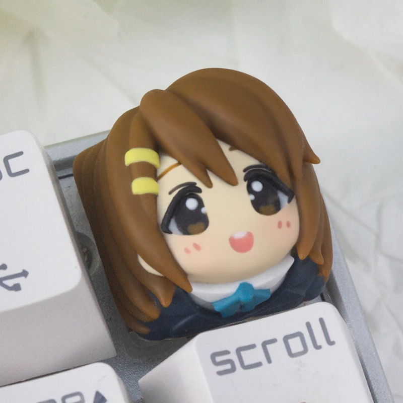 Hirasawa Yui Key Cap Anime Keycaps Resin Artisan Key Caps Custom Keycaps for Mechanical Keyboard Personalized Keycap ESC Gift