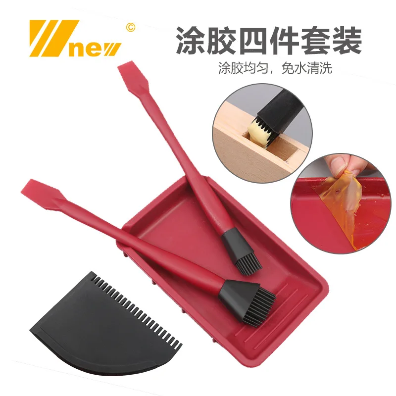 Woodworking furniture production DIY silicone brush soft rubber woodworking glue brush latex brush solid wood