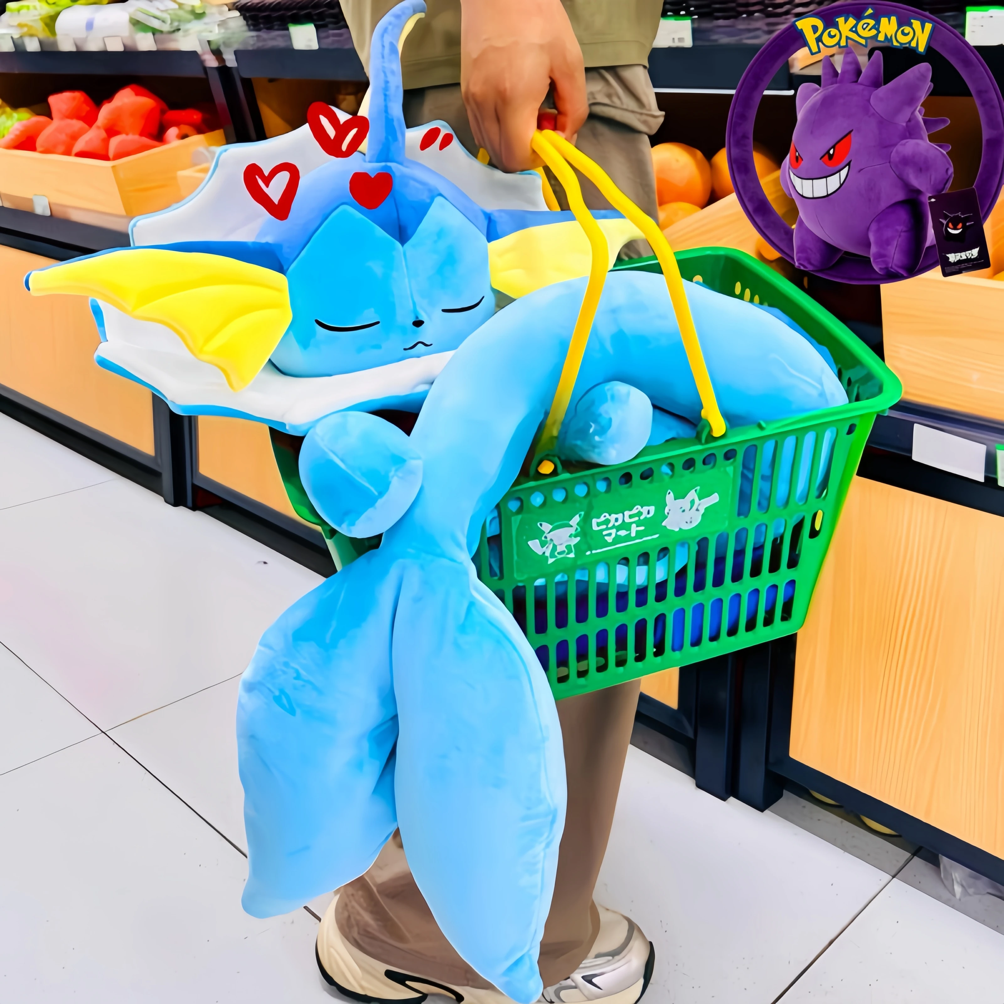 Vaporeon Plüschfigur, Neue Eevee Evoli Schlaf-Plüschtiere, Flareon Umbreon Peluche, Sprigatito Stofftiere, Cartoon Weiche Puppen als Geschenk