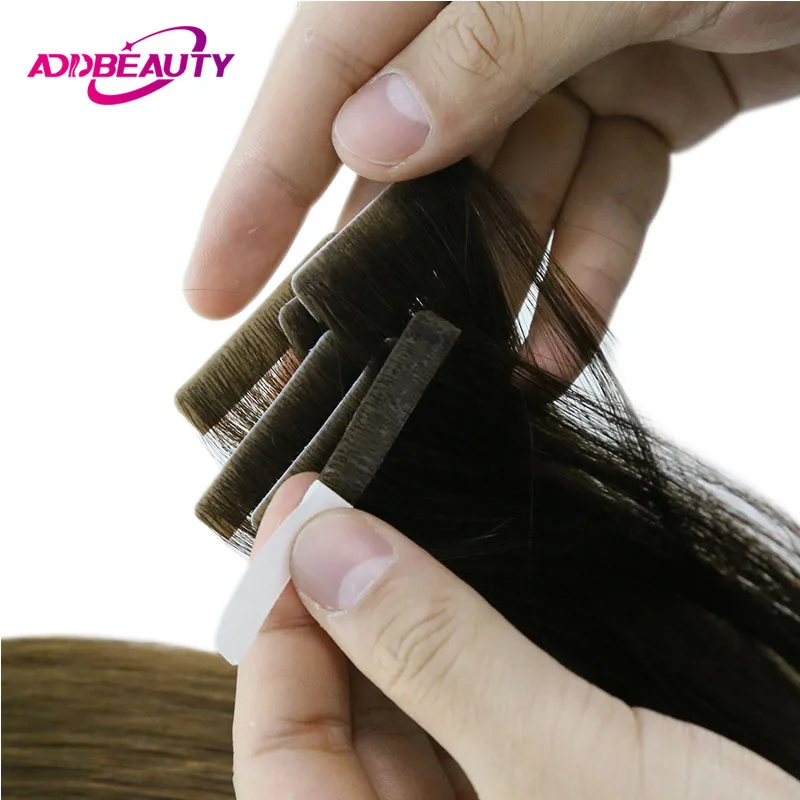 Straight Injection Tape in Hair Extensions Human Hair for Women Invisible Skin Weft Virgin Human Hair Extension 100g Tape Hair