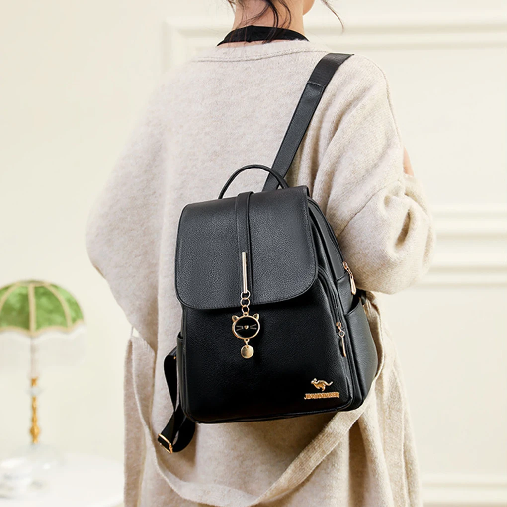 Trendy School Bagpack With Multi-Functional Pockets Durable Easy To Clean Female Backpacks Rucksack