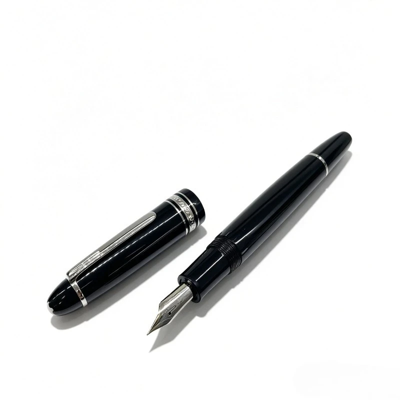 New Black 145M B 149 Piston Fountain Pen Collection 0.5mm F Mon Ink Pen Office Writing Stationery Low Discount ,pk Majohn P136