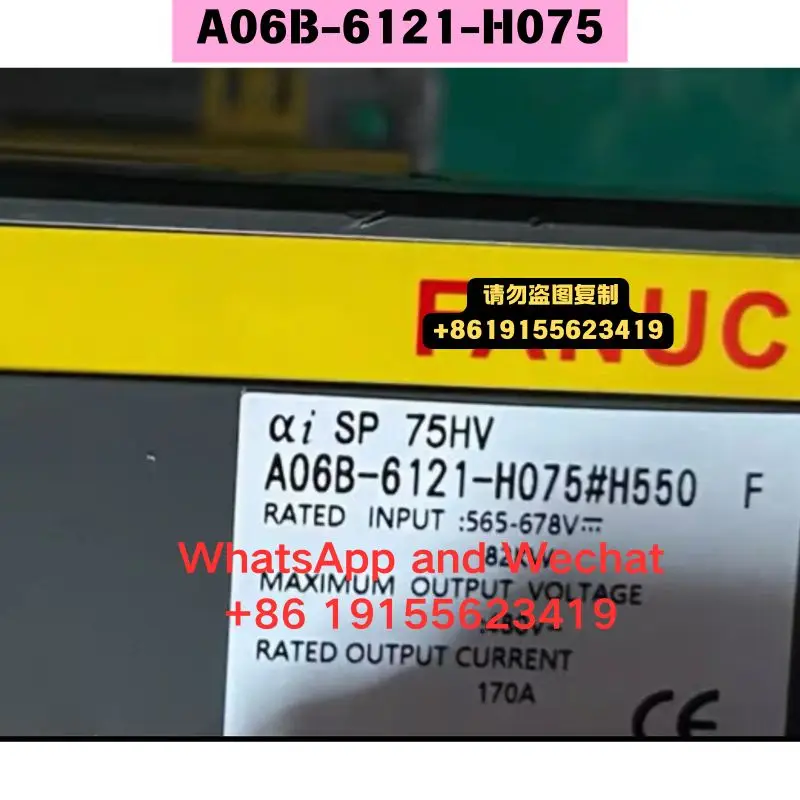 

Использованные OEM-детали, демонтированные с разборки: A06B-6121-H075 Драйвер. Функциональный тест пройден.