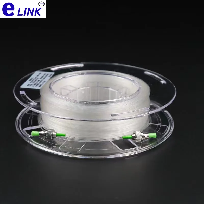Sc/apc прозрачный патч-корд барабан G657A2 50 м-100 м FC LC волоконно-оптический кабель Невидимый fc/apc одножильный Перемычка 60 м/80 м