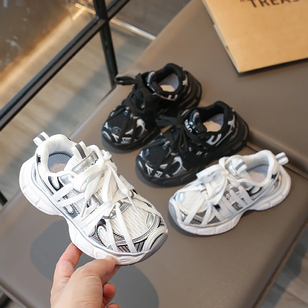 

Children Windproof Autumn Sport Shoes Kids New Designers Sneakers Boys Soft Soled Outdoor Running Shoes Girls Fashion Dad Shoes