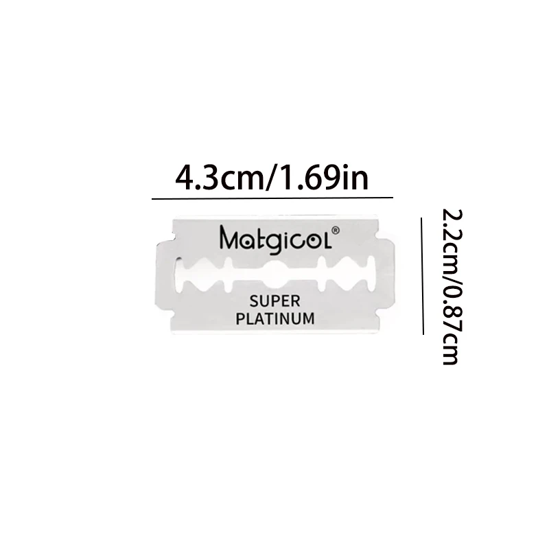 50/100PCS New mens razor blade Swedish stainless steel barber double edge razor blade Razor Blades For Double Edge Razor