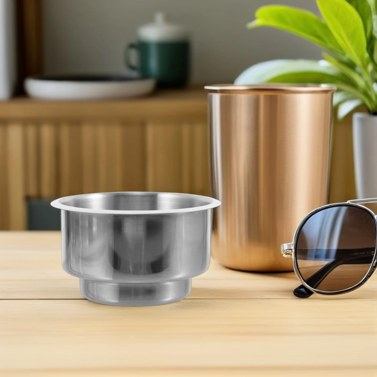 

Recessed Insert Rv Cup Holder Alloy Storage Compatible Car Boat Sofa Mug Holder Multi Size Cups Cup Holders for Car