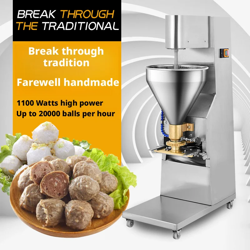 New HELAXEN Meatball Forming Machine Fully Automatic Stainless Steel Maker For Fish Beef & Pork Balls