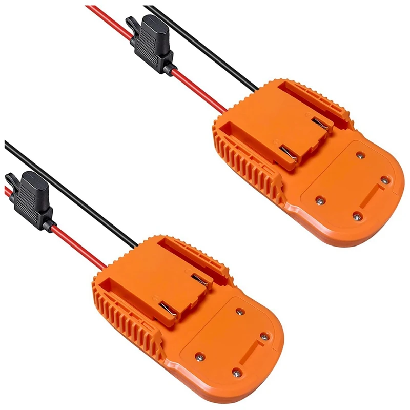 

2PCS Power Wheels Adapter For Ridgid AEG 18V Hyper Battery Dock Power Connector For DIY Rc Toy Car Truck B Durable Easy Install