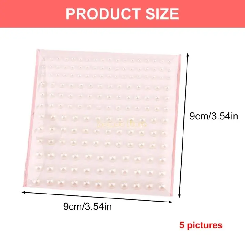 31bf 5 fogli sé adesivi adesivi perle, adesivi perle per capelli per trucco per il viso, capelli, unghie, carta per decori