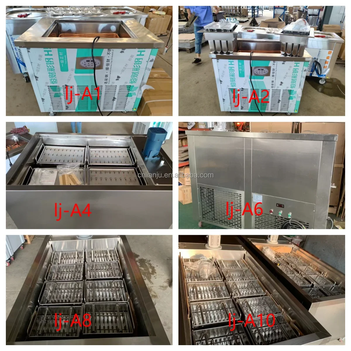 Commercial popsicle machine / ice lollipop / ice lolly machinemaking machine with 4-mold 6-mold 8-mold 10-mold